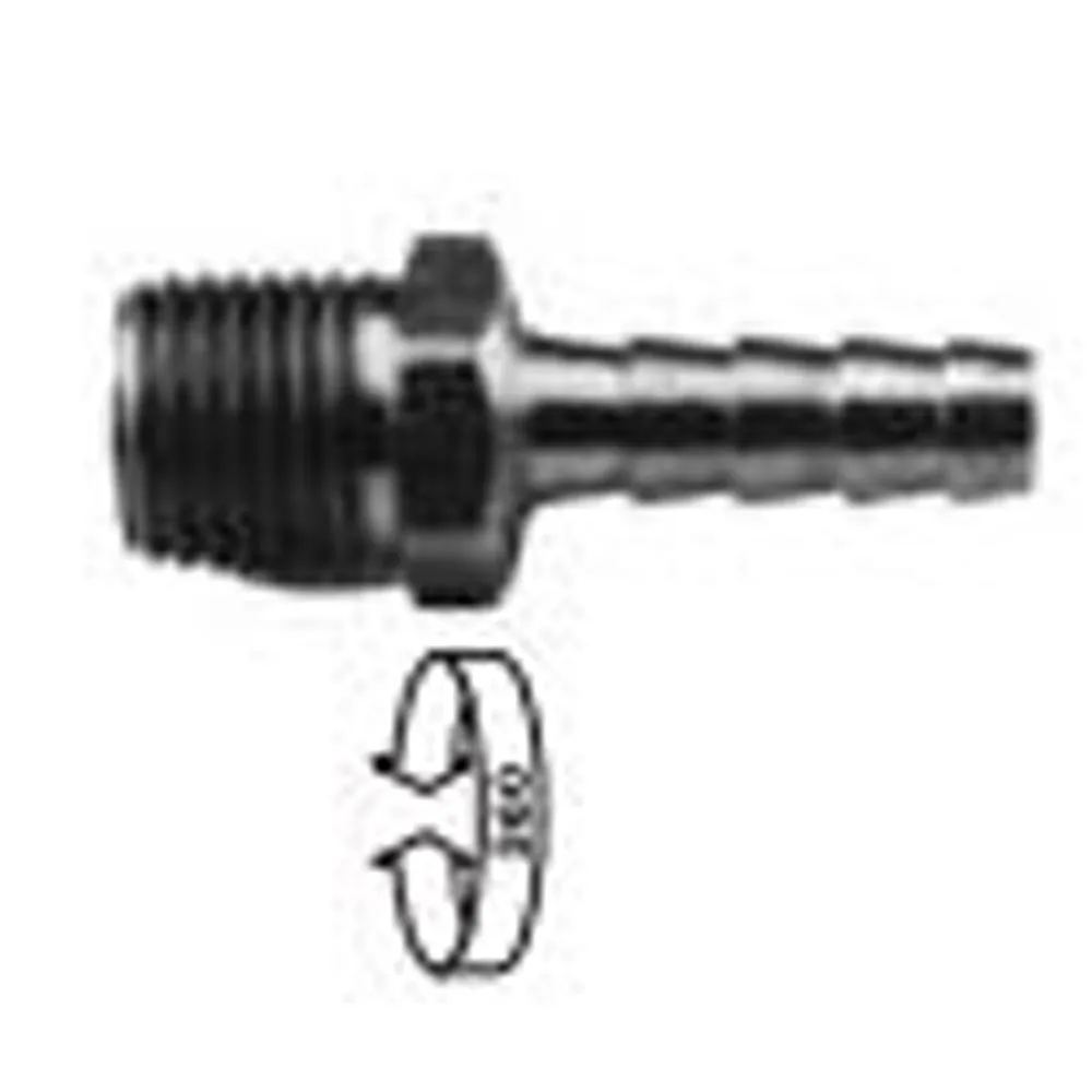 Airmax 33-7146 Raccord à barbillon pivotant à mâle ntp 3/8 (m) ntp