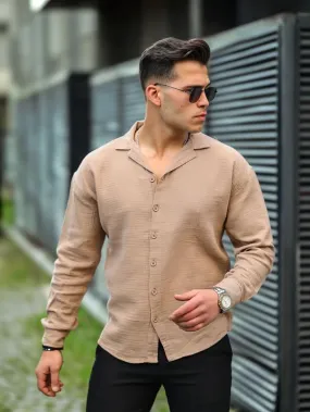 apa yaka oversize müslin kuma gmlek