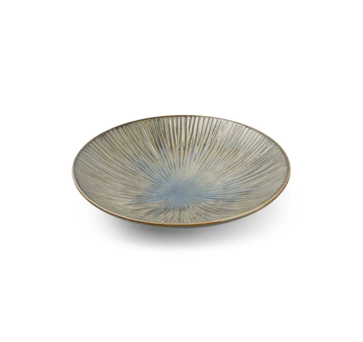Assiette creuse HALO FOREST Ø240xh55mm 95cl Porcelaine Vert et Bleu