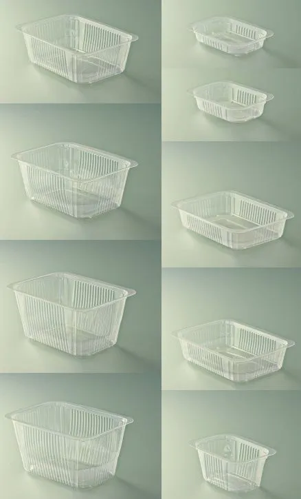 Barquettes thermoscellable - Carton 1200 barquettes PF 137X95X30 250g