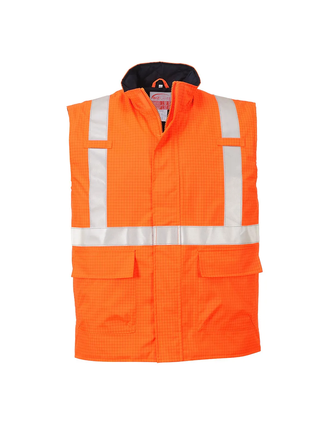 Bodywarmer Hi-Vis Bizflame antistatique et FR - XXL - Orange - PORTWEST - - S776ORRXXLPORTWEST