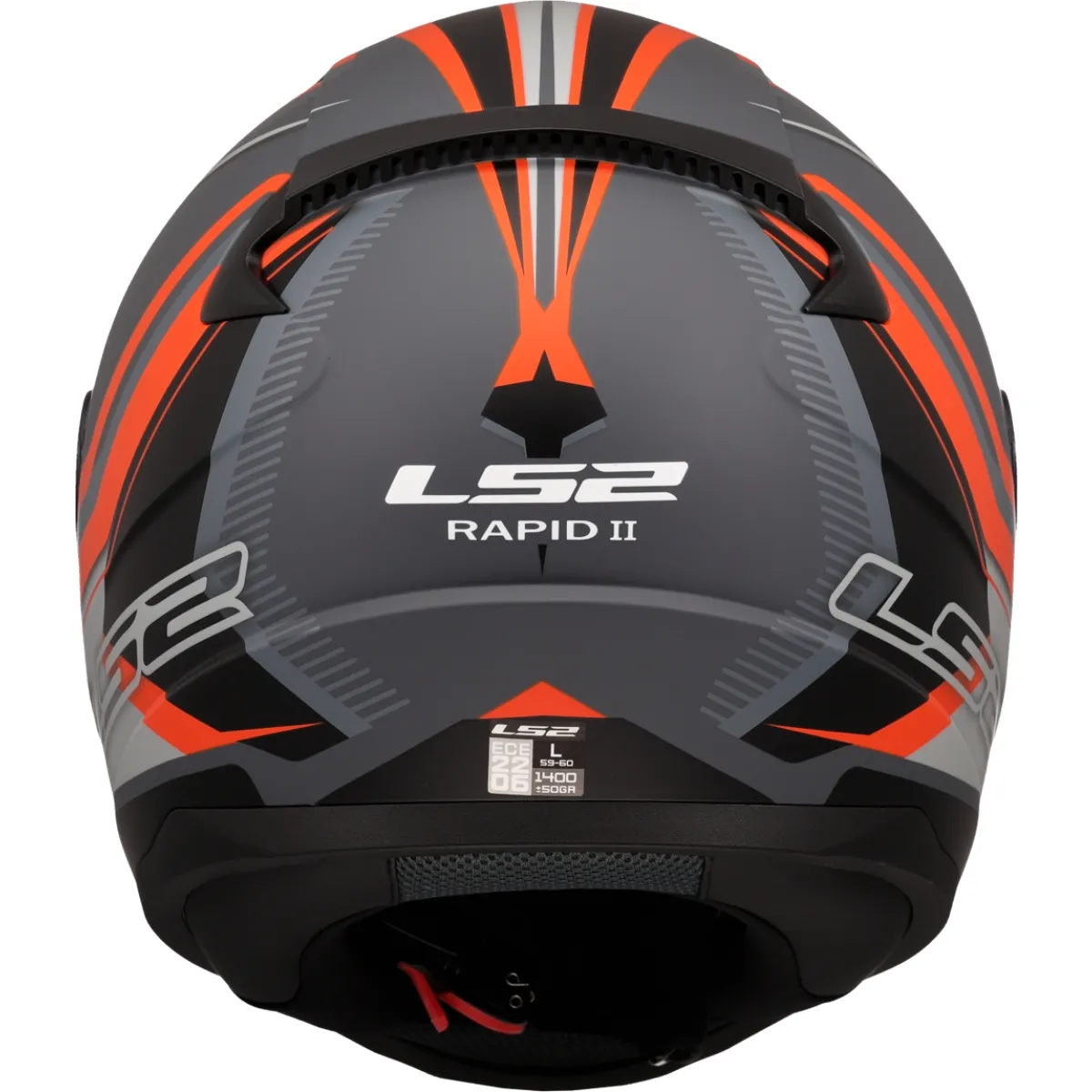 Casque Ls2 FF353 Rapid II Flitz Orange Gris - Casque Intégral