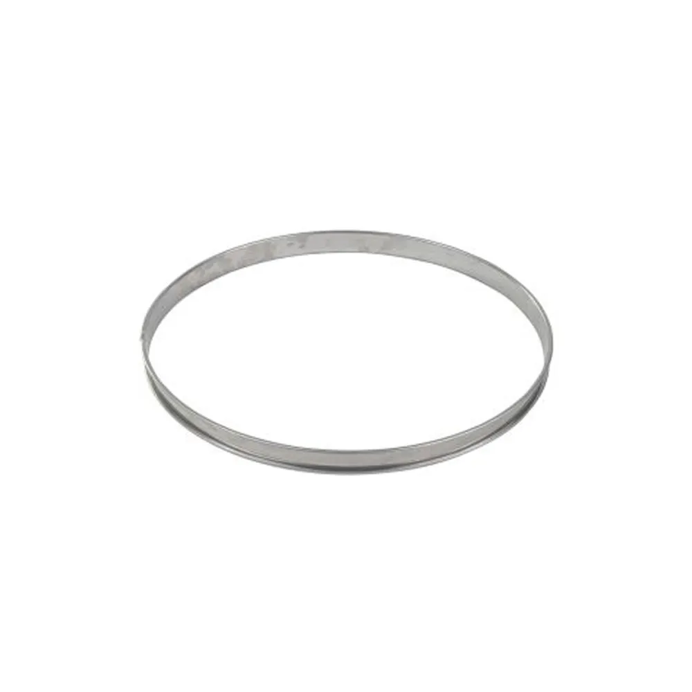 Cercle à tarte haut en inox bords roulés GOBEL - 2 tailles