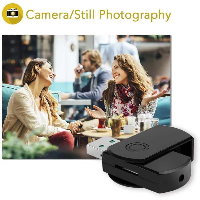 Clé USB Caméra Espion Micro SD 8Go HD Vidéo Photo Son