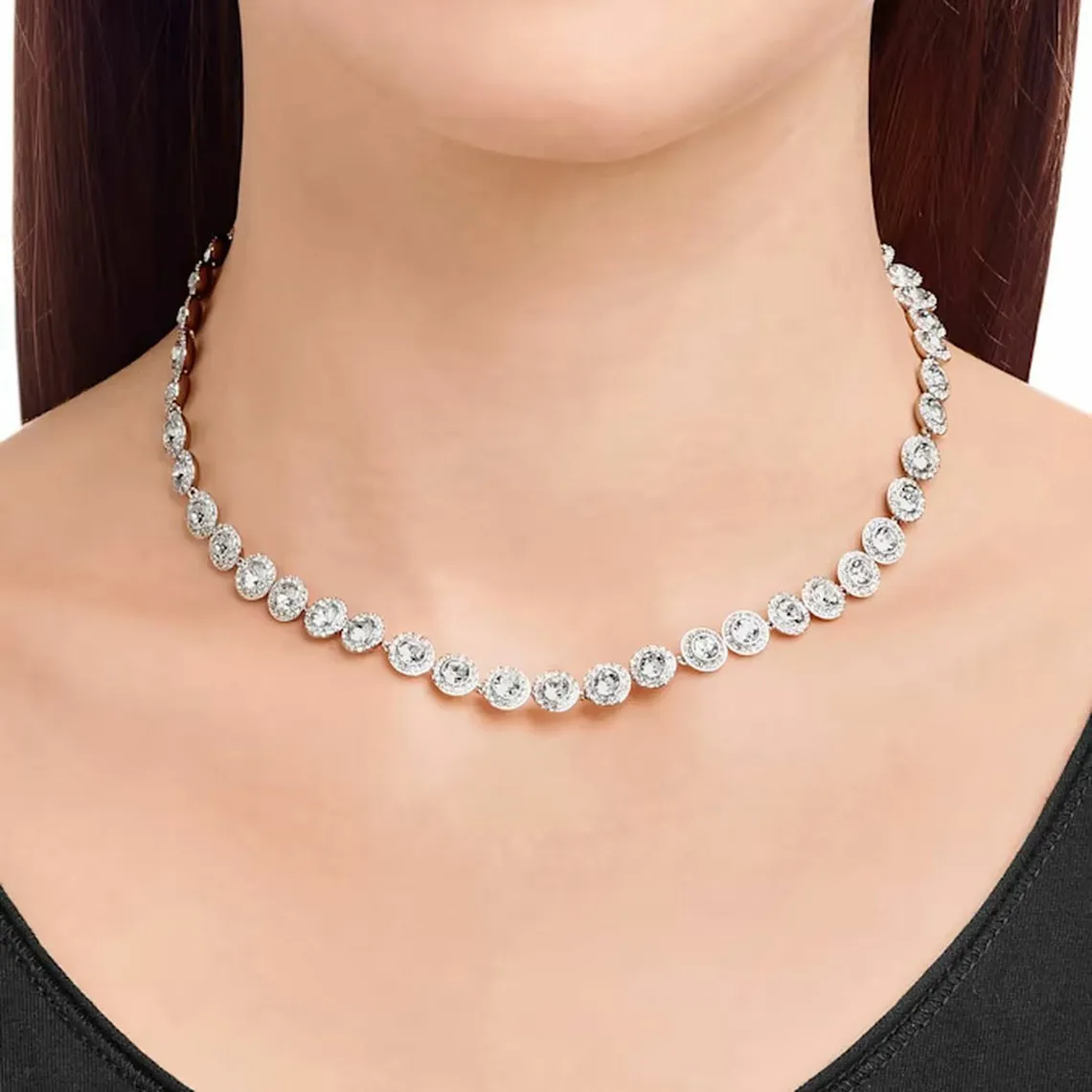 Collier et pendentif Swarovski 5117703 - Collier et pendentif Cristaux Rhodié Femme | 3 Suisses