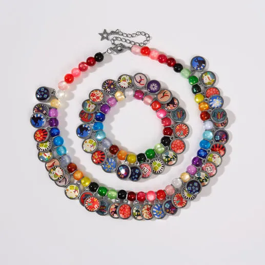 Collier ou Bracelet ethnique porte-bonheur LITCHI