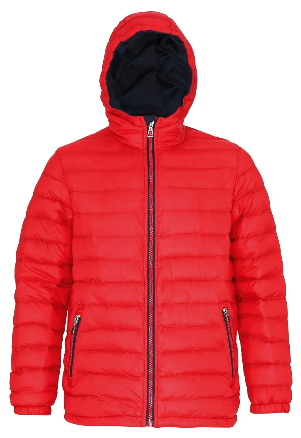 Doudoune matelassée manches longues pour homme - TS016 - rouge et marine 