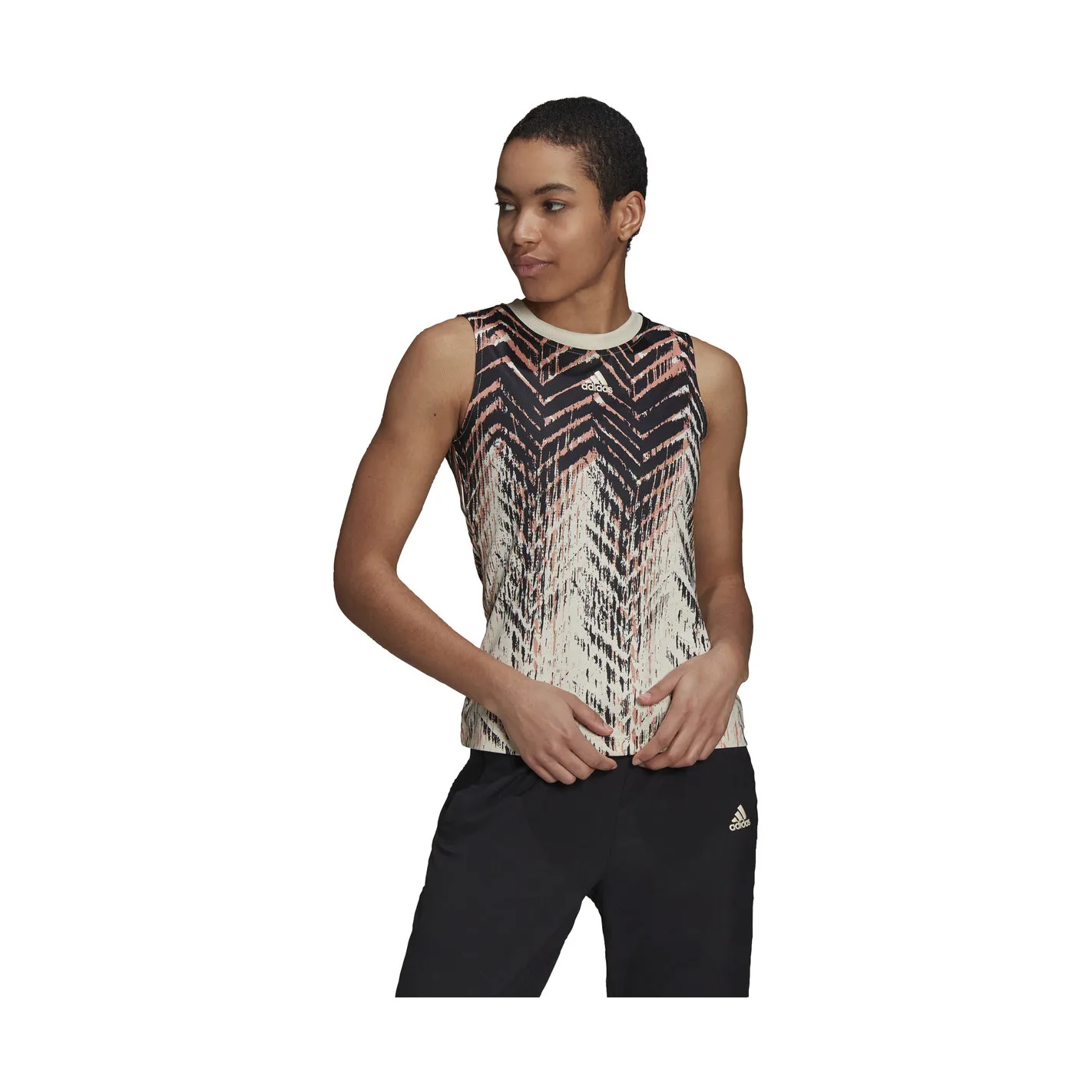 Débardeur ADIDAS Femme T MATCH Noir / Corail AH 2021