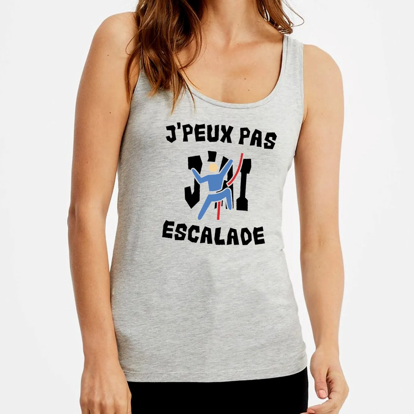 Débardeur Femme J'peux pas j'ai escalade