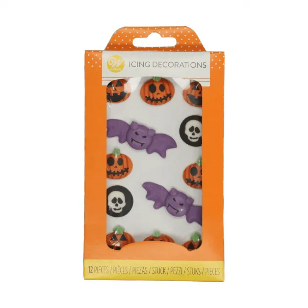 Décoration Gâteau Halloween en Glace Royale 12 pièces Wilton