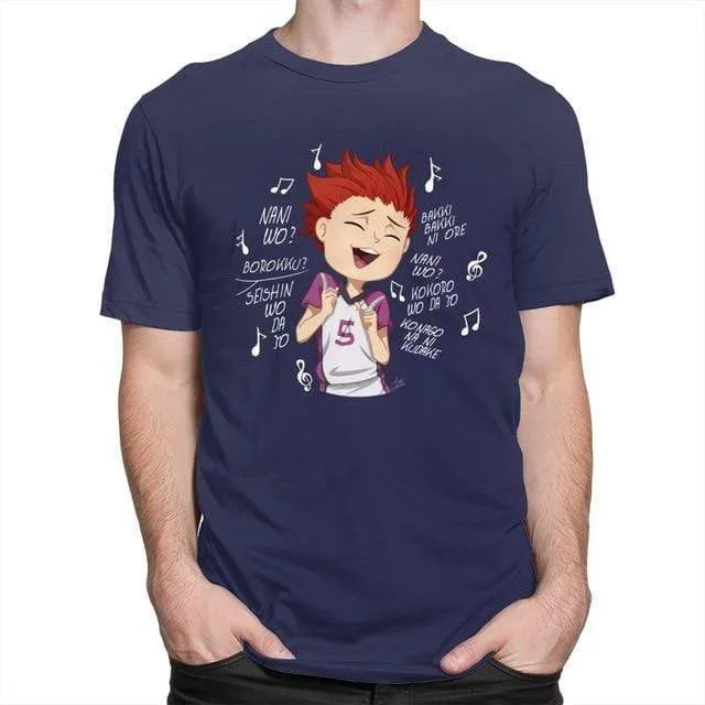 Haikyuu Satori Tendou t-shirt manches courtes 100% coton décontracté mode cosplay