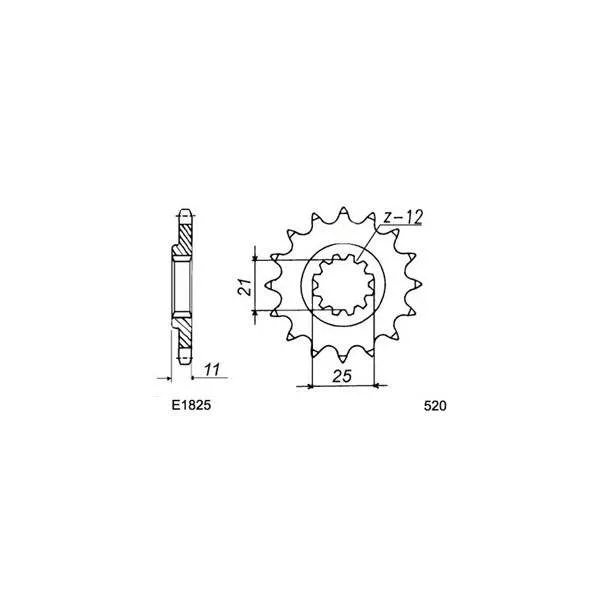 KIT CHAINE FE 350.TE '92/95 14X48 OR*