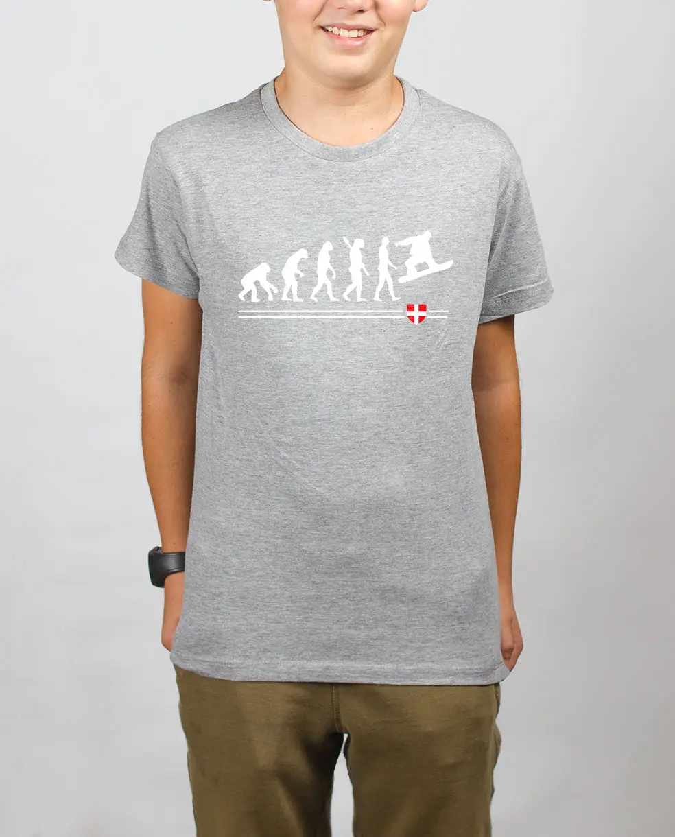 Les Savoyards - T SHIRT ENFANT : EVOLUTION SNOW