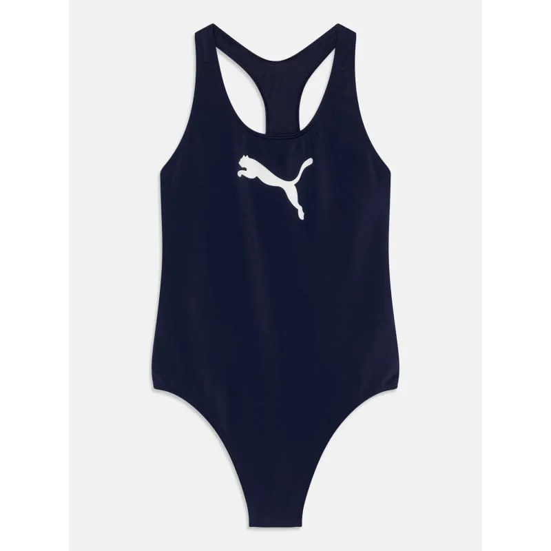 Maillot de bain 1 pièce racerback bleu fille - Puma | wimod