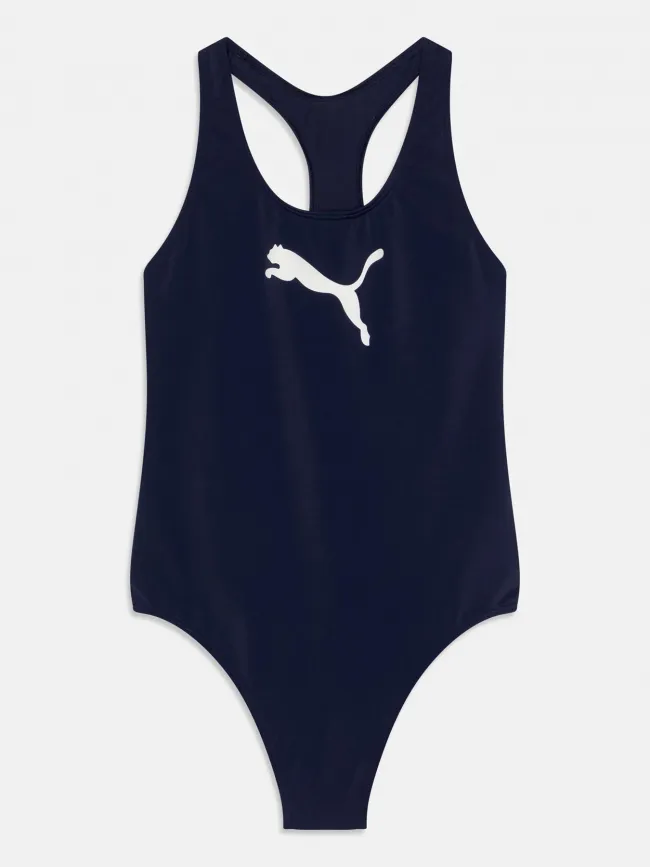 Maillot de bain 1 pièce racerback bleu fille - Puma | wimod