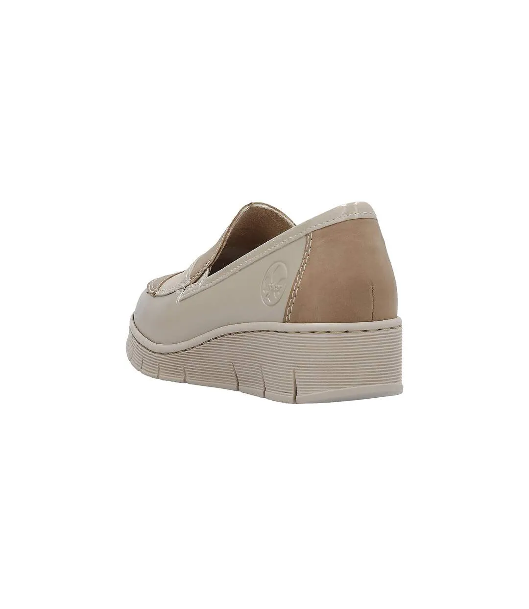 Mocassin Compensée Cuir Reker Lugano