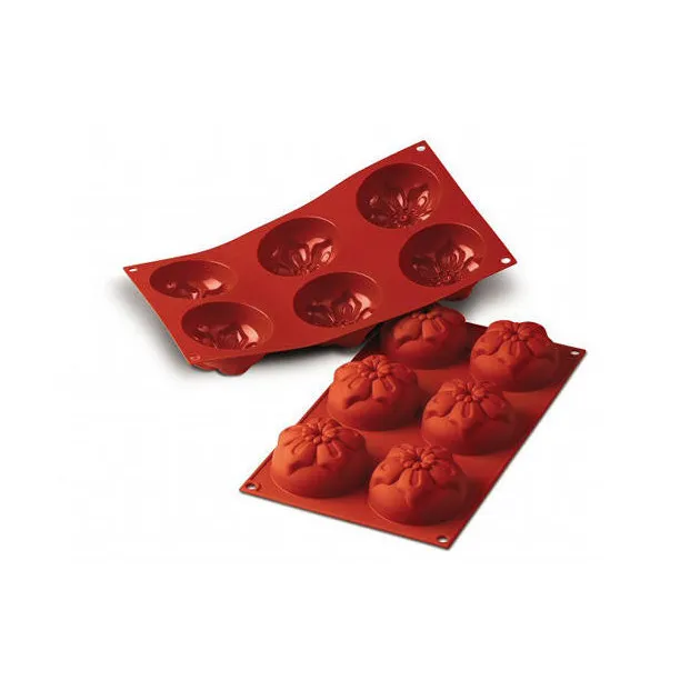 Moule Silicone Narcisses 7,6 cm x H 4 cm (x6) Silikomart