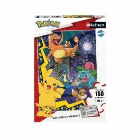 Nathan-pokemon-puzzle 150 pièces - la ville des pokémon