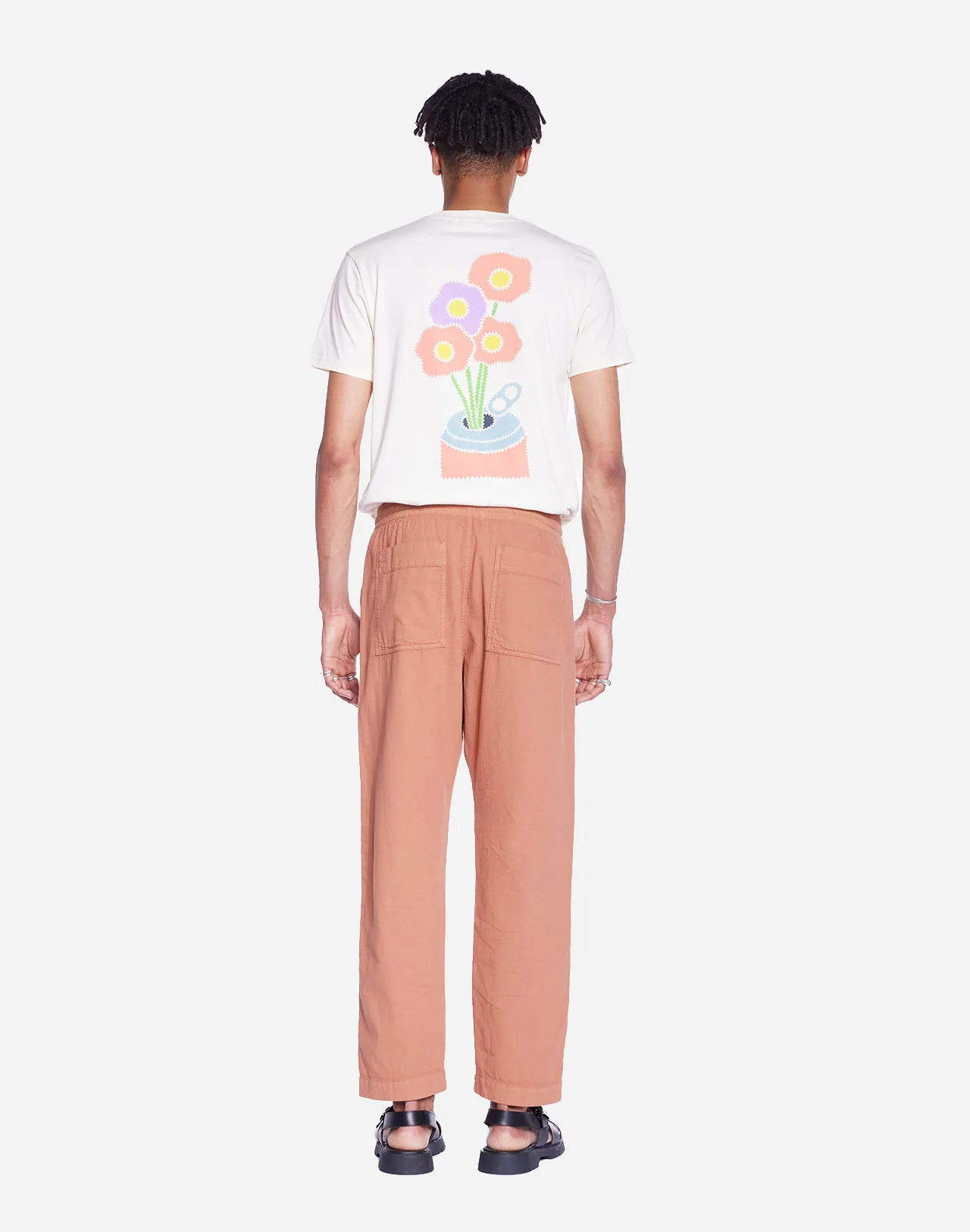 Pantalon Hatha terre de Sienne Taille 28 US Couleurs Brique