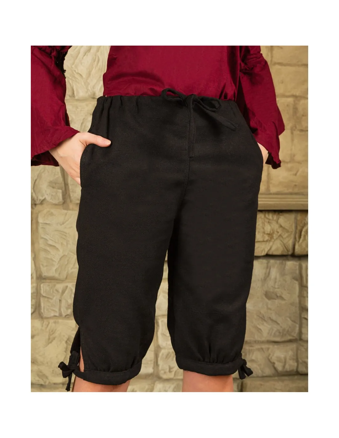 Pantalon Viking modèle Kilian, couleur noir ⚔️ Boutique Épées