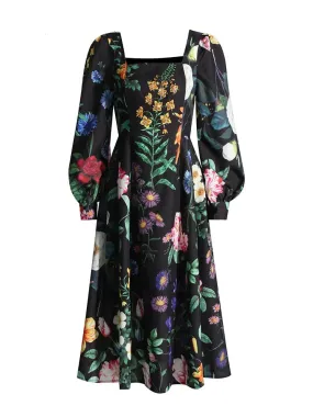 Robe Rétro Manche Longue