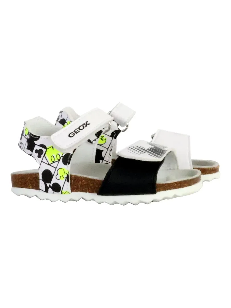 Sandales à Scratch Enfant Geox Chalki - Blanc
