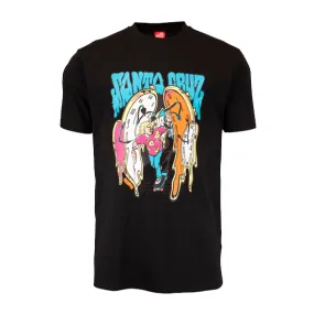 Santa Cruz T-Shirt Grabke Melting Clocks T-Shirt Black - Hutchis