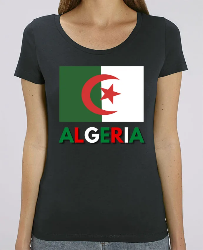 T-shirt Femme Drapeau Algerie par Anastasia
