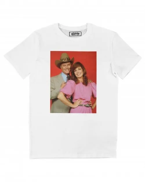 T-shirt JR Ewing & Sue Ellen - Tee-shirt Série Dallas | Grafitee
