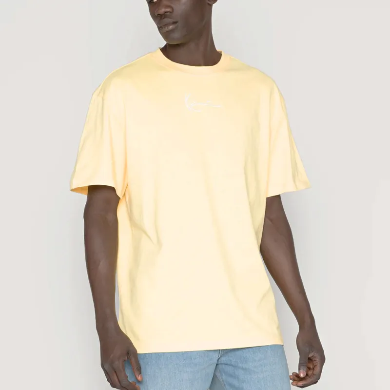 T-SHIRT KARL KANI SMALL SIGNATURE JAUNE