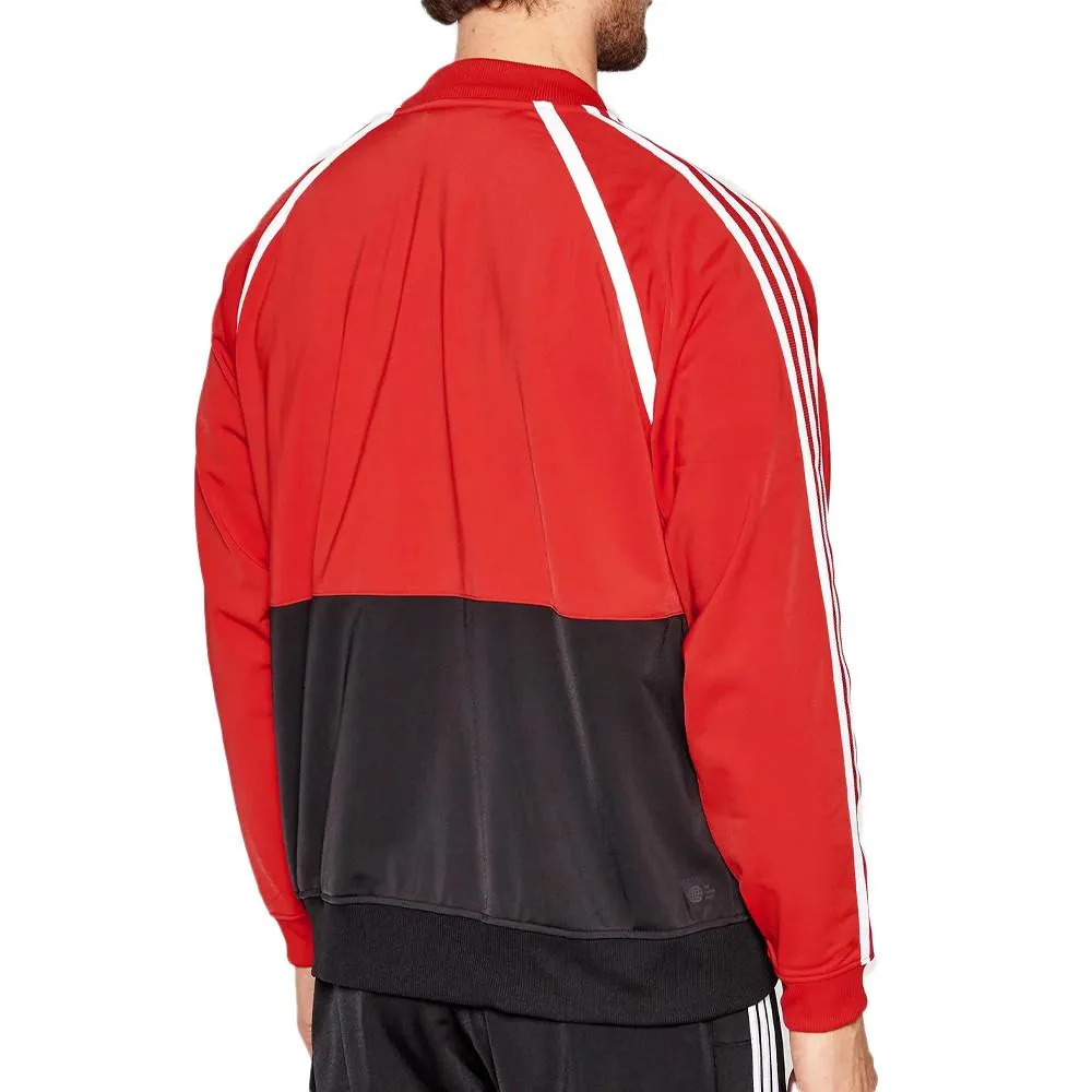 Veste Rouge/Noir Homme Adidas Track Top