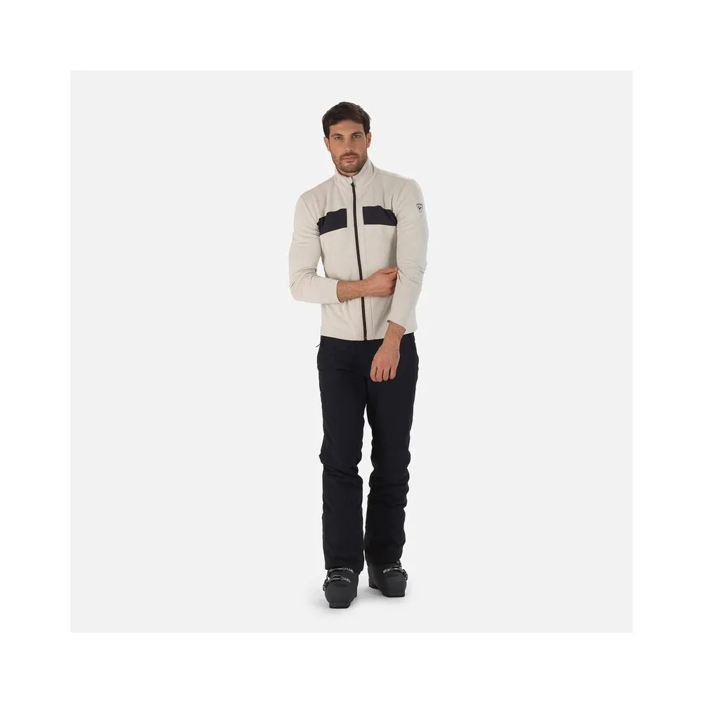 Veste zippée ROSSIGNOL React Merino Beige Homme