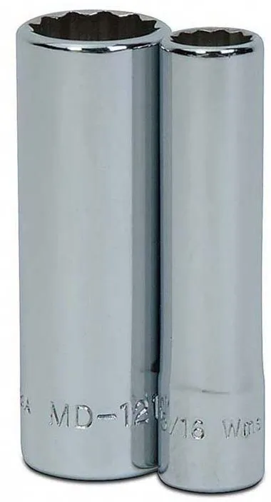 Williams MD-1218 Douille 9/16" x 12 pans longue à prise 1/4"